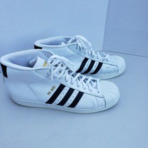 Adidas Pro Model Mens White High Top Shoes  Mens Size 13